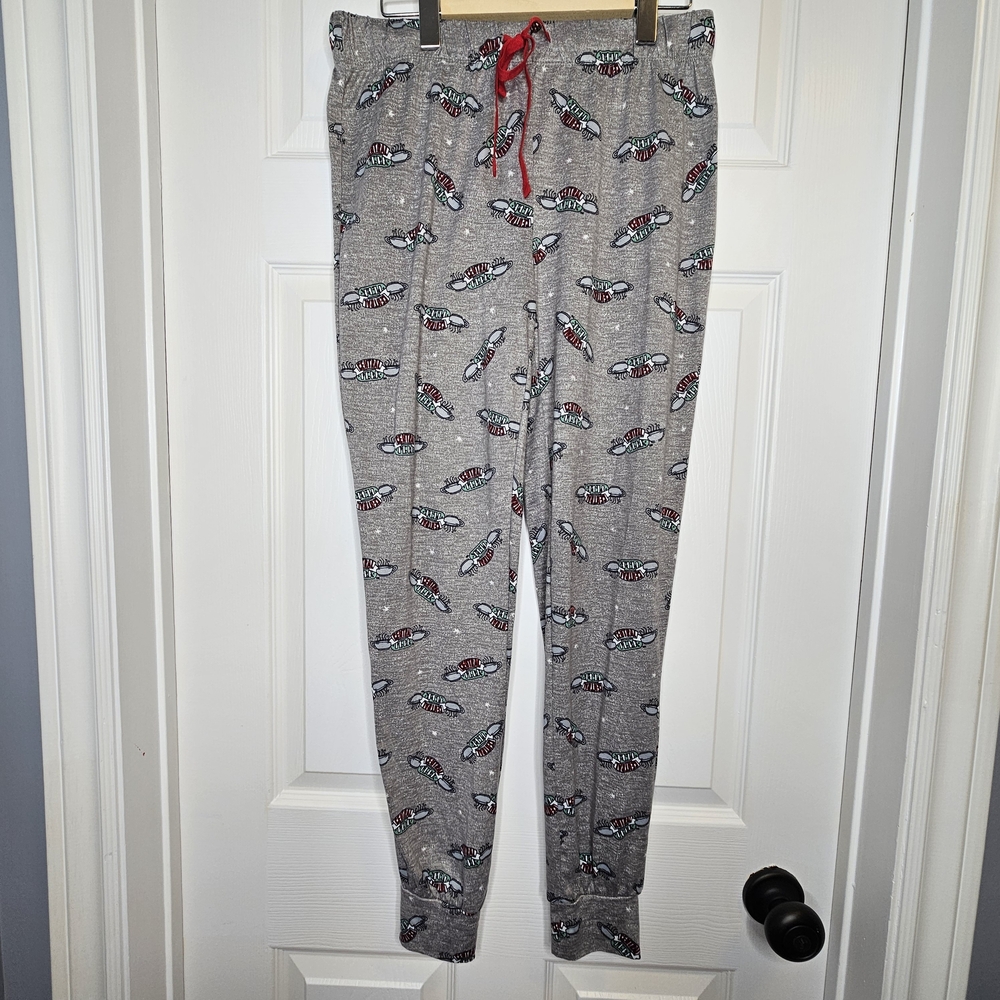 NWOT FRIENDS Women's Grey Central Perk Graphic Lounge Pants Size S